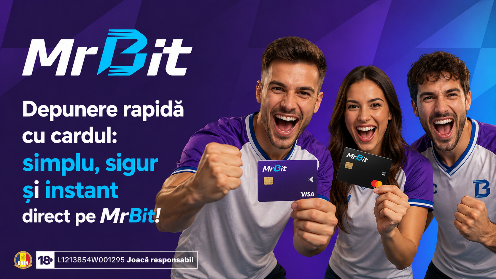 Depunere rapidă cu cardul: simplu, sigur și instant direct pe MrBit!